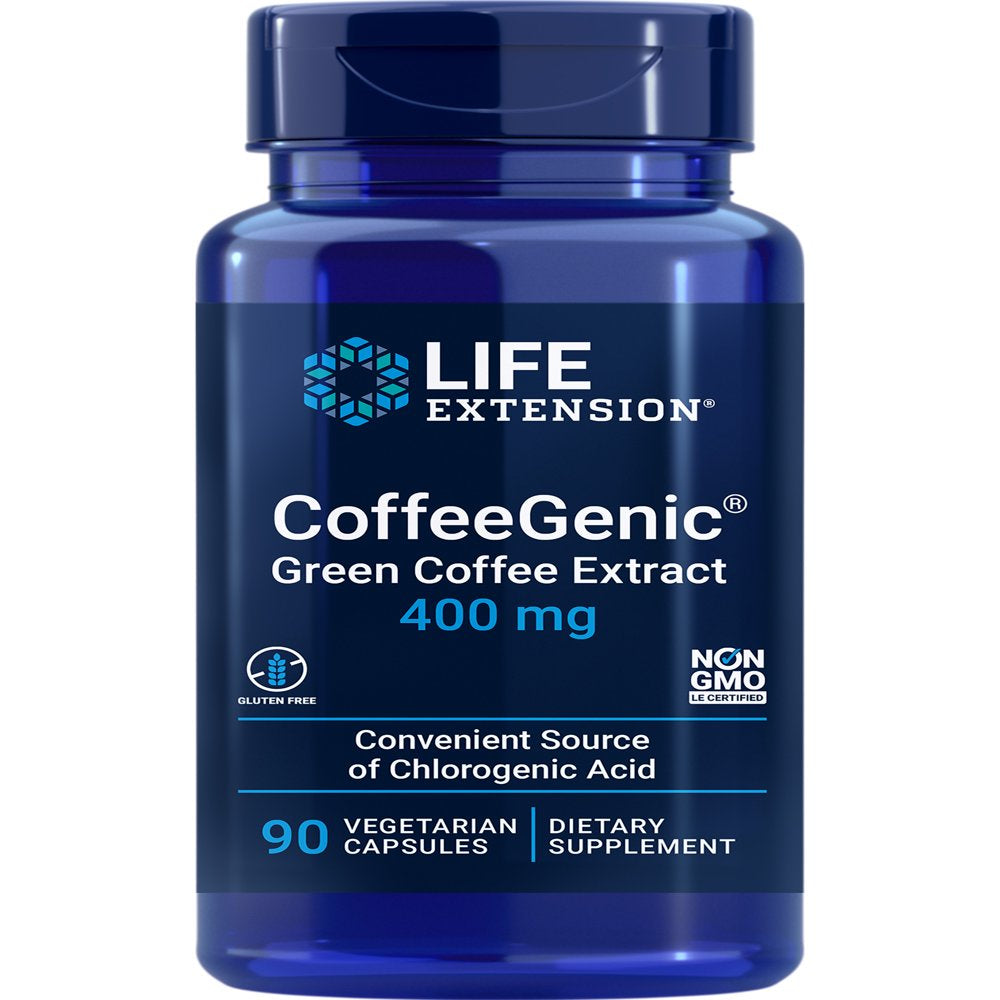 Coffeegenic Green Coffee Extract - Helps Maintain Already-Healthy Glucose Levels after Meals - Gluten-Free, Non-Gmo - 90 Vegetarian Capsules Coffeegenic Green Coffee Extract - Helps Maintain Already-Healthy Glucose Levels after Meals - Gluten-Free, Non-Gmo - 90 Vegetarian Capsules