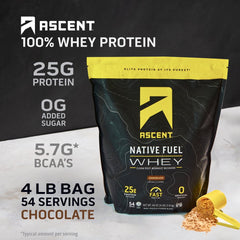 Native Fuel Whey Protein Powder, Chocolate, 4 Lbs Native Fuel Whey Protein Powder, Chocolate, 4 Lbs