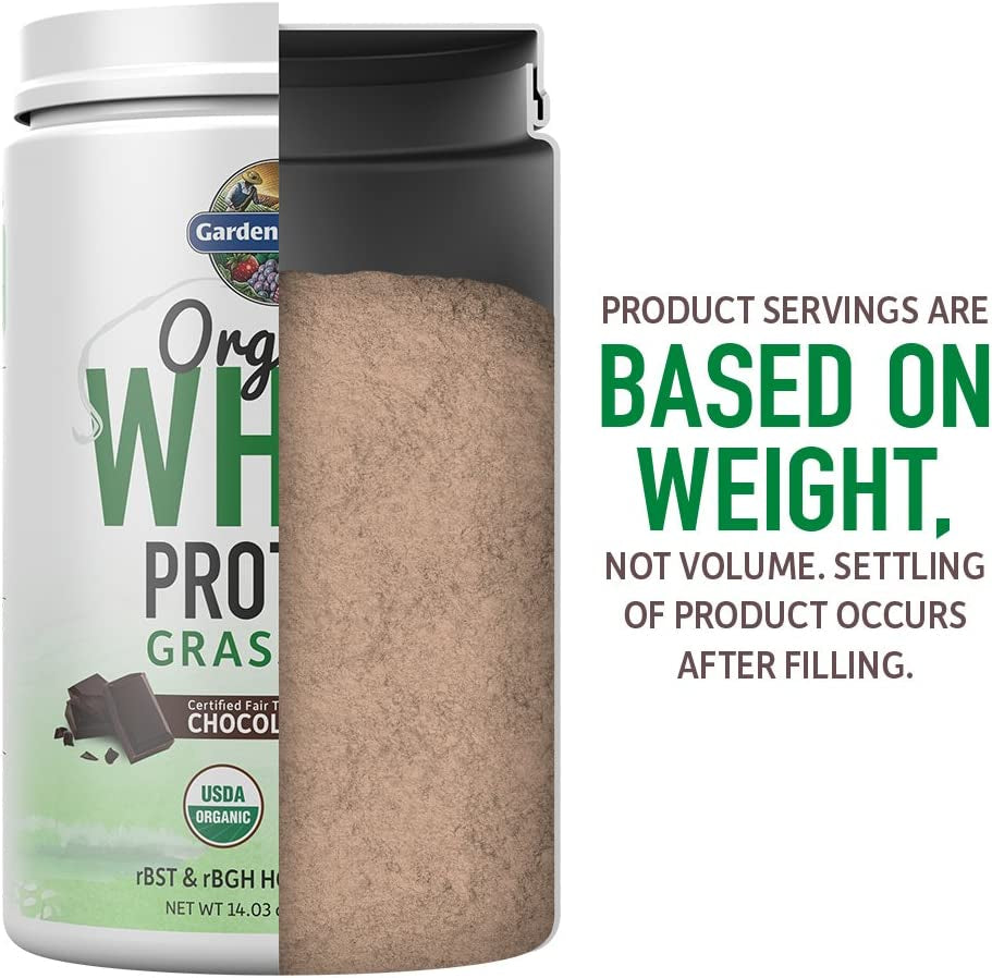 Whey Protein Powder Chocolate Cacao Flavor - 21G Certified Organic Grass Fed Protein for Women & Men + Probiotics - 12 Servings - Gluten Free, Kosher, Humane, RBST & Rbgh Hormone Free Whey Protein Powder Chocolate Cacao Flavor - 21G Certified Organic Grass Fed Protein for Women & Men + Probiotics - 12 Servings - Gluten Free, Kosher, Humane, RBST & Rbgh Hormone Free