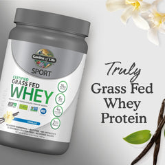 SPORT Grass Fed Whey Protein Powder, Vanilla, 24G, 16.9Oz SPORT Grass Fed Whey Protein Powder, Vanilla, 24G, 16.9Oz