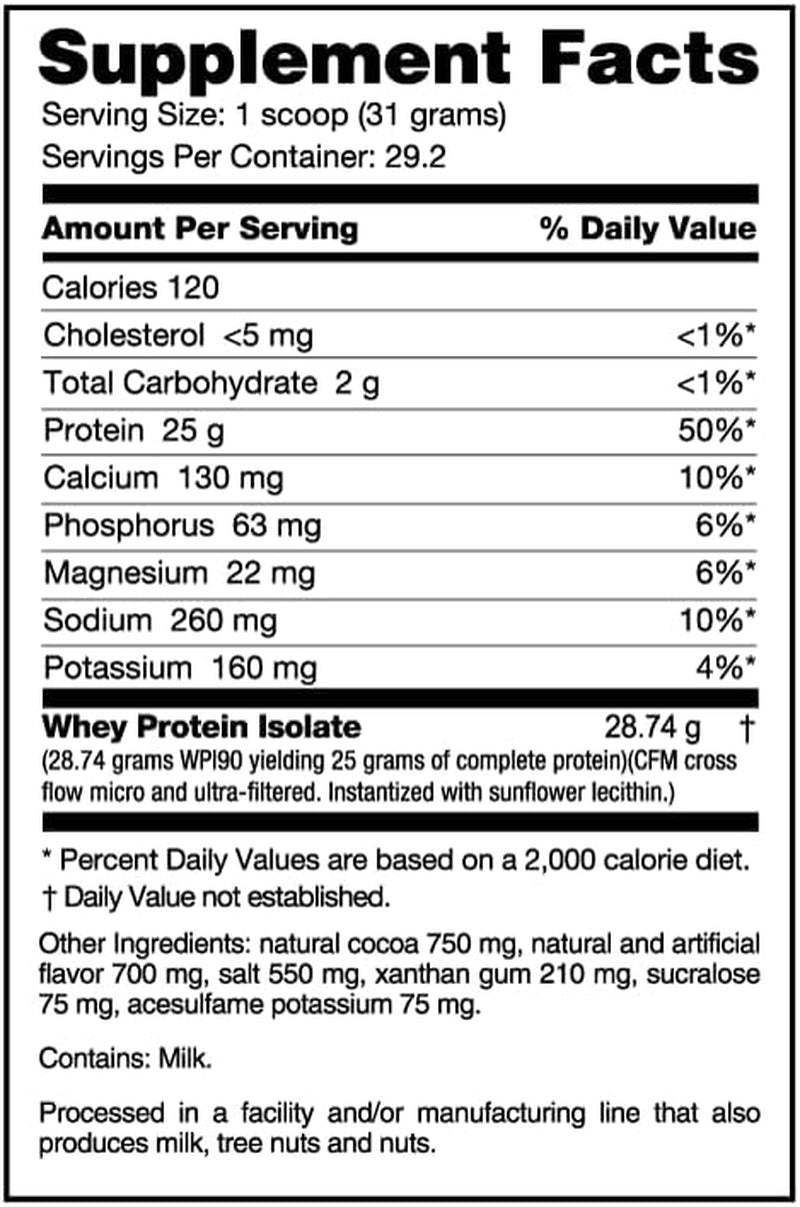 Whey Protein Isolate Supplement – 25G of Protein per Scoop with Complete Amino Acid Profile - Soy and Gluten Free Protein Powder - Zero Fillers and Non-Gmo - Chocolate Peanut Butter - 2 Lbs Whey Protein Isolate Supplement – 25G of Protein per Scoop with Complete Amino Acid Profile - Soy and Gluten Free Protein Powder - Zero Fillers and Non-Gmo - Chocolate Peanut Butter - 2 Lbs