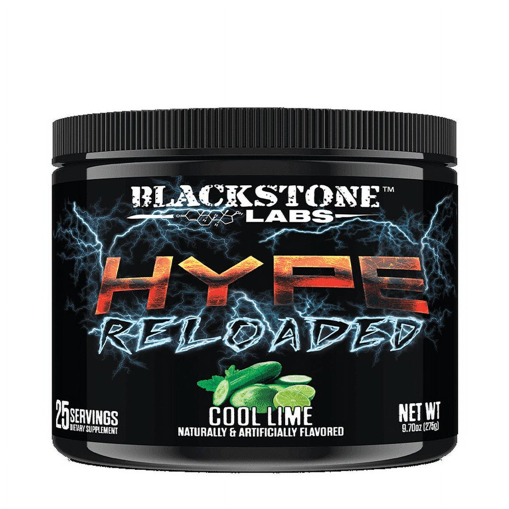 Hype Reloaded, Cool Lime, 25 Servings Pre-Workout Hype Reloaded, Cool Lime, 25 Servings Pre-Workout
