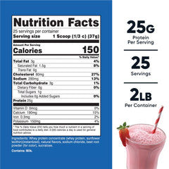 Whey Protein Concentrate Powder (Strawberry Milkshake) 2LBS - Non-Gmo Whey Protein Concentrate Powder (Strawberry Milkshake) 2LBS - Non-Gmo