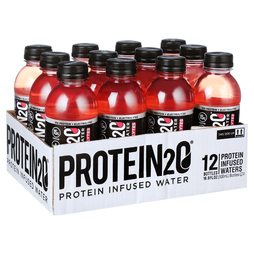 Whey Protein Infused Water plus Electrolytes, Strawberry Banana, 16.9 Fl Oz (Pack of 12) Whey Protein Infused Water plus Electrolytes, Strawberry Banana, 16.9 Fl Oz (Pack of 12)