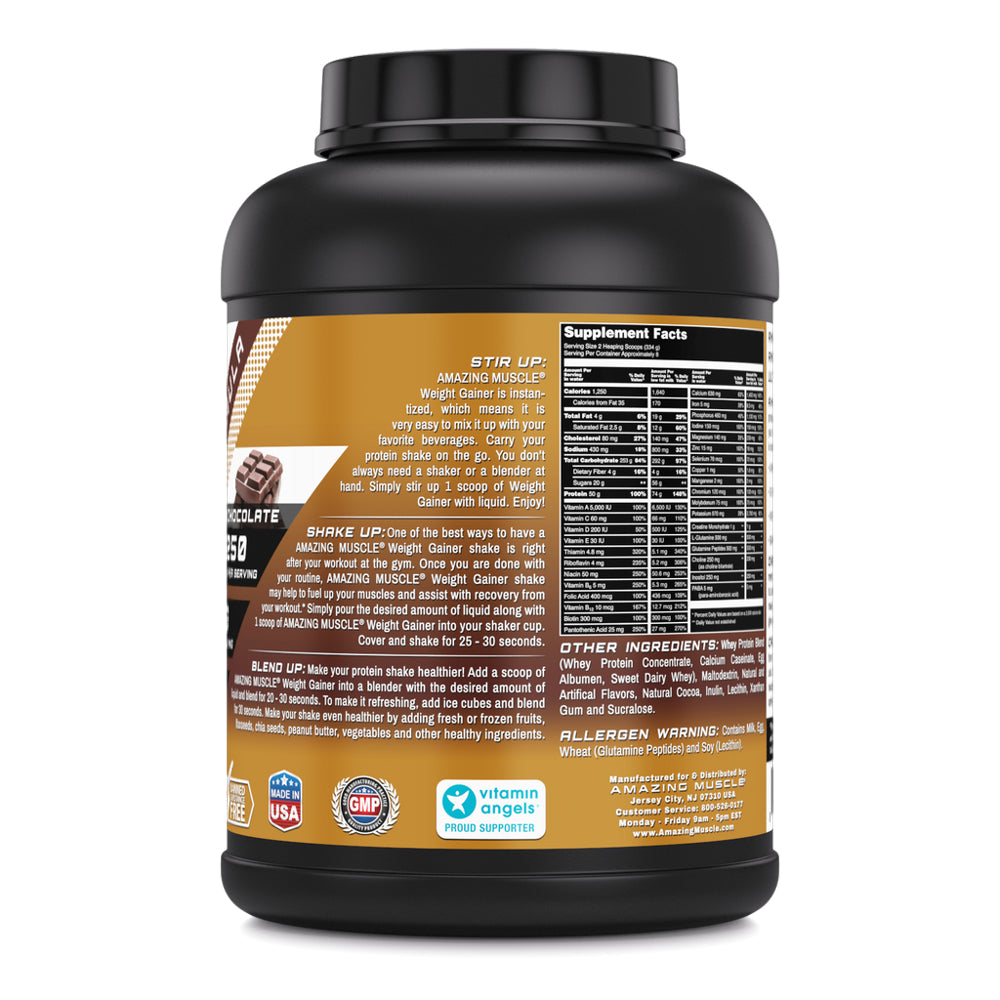 Whey Protein Weight Gainer - 6Lbs - Chocolate Flavor Whey Protein Weight Gainer - 6Lbs - Chocolate Flavor