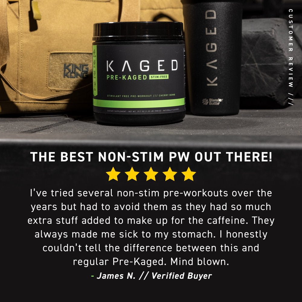 Kaged Pre-Kaged Stim Free Stimulant Free Pre Workout Powder Pre-Workout for Men & Women, Delivers Increased Strength Kaged Pre-Kaged Stim Free Stimulant Free Pre Workout Powder Pre-Workout for Men & Women, Delivers Increased Strength