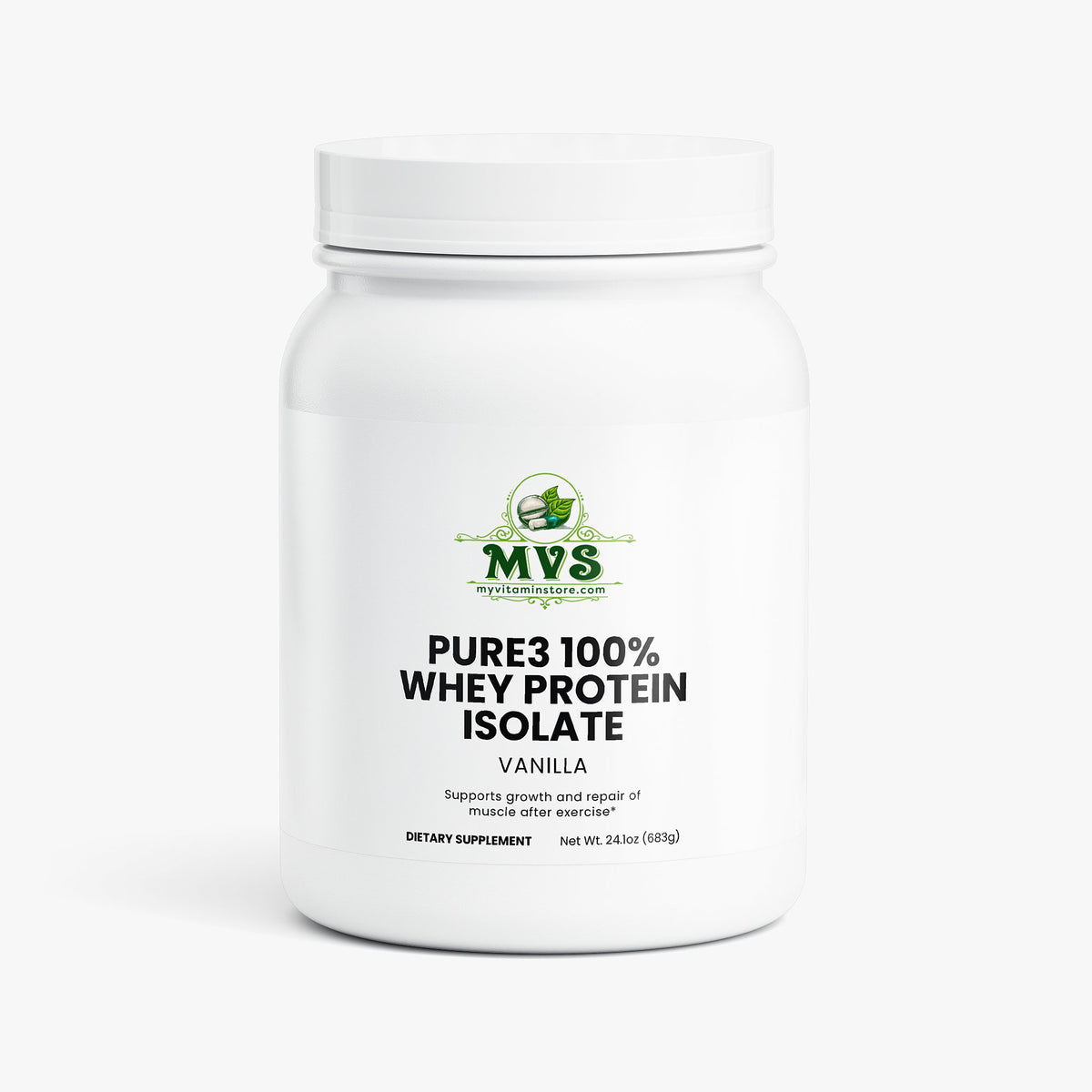 Pure3 100% Whey Protein Isolate (Vanilla)