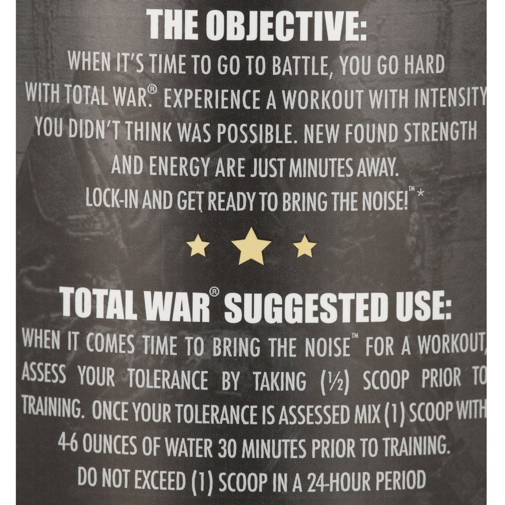 Total War Pre-Workout Powder, Blue Lemonade, 30 Servings