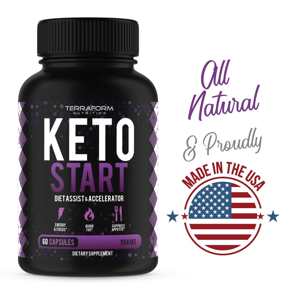 Keto Start - Start, Maintain & Maximize the Keto Diet – Achieve Maximum Weight Loss during Ketosis – Keto Diet Supplement – USA Made – 1 Month