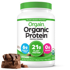 Organic Vegan 21G Protein Powder, Plant Based, Creamy Chocolate 2.03Lb