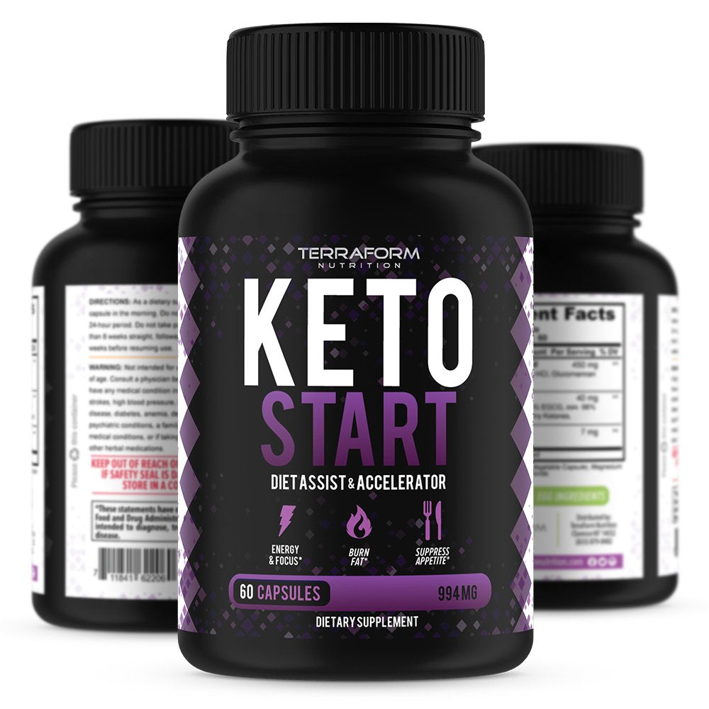 Keto Start - Start, Maintain & Maximize the Keto Diet – Achieve Maximum Weight Loss during Ketosis – Keto Diet Supplement – USA Made – 1 Month