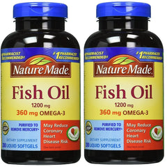 Fish Oil 1200 Mg 200 Liquid Softgels - 2 Pack