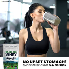 Whey Protein Powder Grass Fed Whey Isolate Unflavored Protein Mix for Shakes and Baking 1 Lb