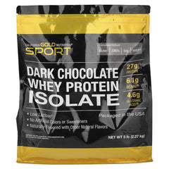 SPORT - Dark Chocolate Whey Protein Isolate, 5 Lbs (2.27 Kg)