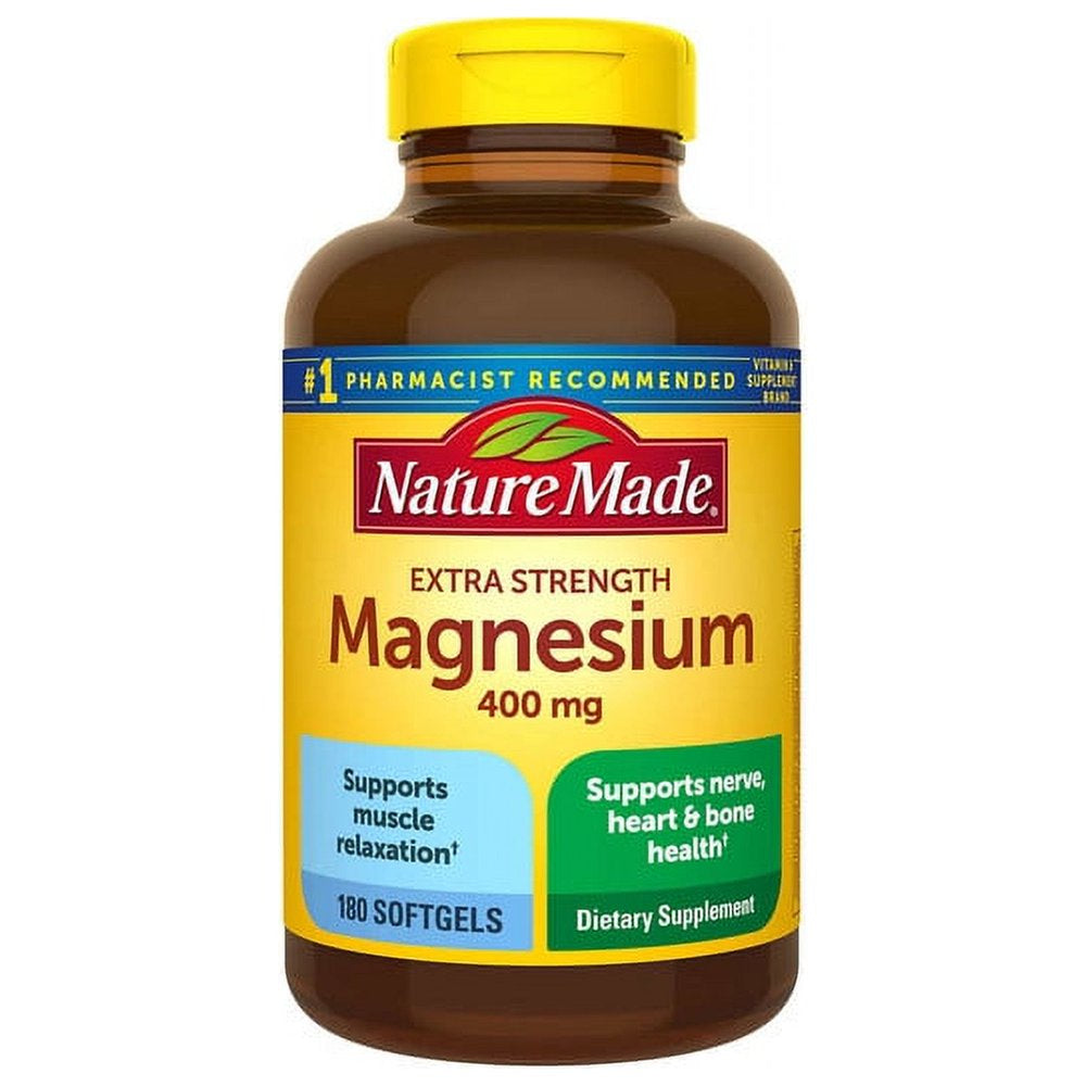 Extra-Strength Magnesium 400 Mg - 180 Softgels