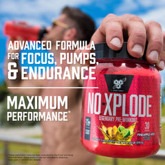 N.O. Xplode Pre-Workout Supplement with Creatine, Beta-Alanine, and Energy, Watermelon, 60 Servings