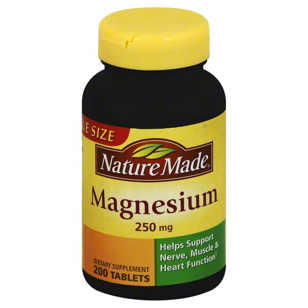 Magnesium 250 Mg Tablets 200 Each - (Pack of 6)