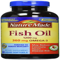 Fish Oil 1200 Mg 200 Liquid Softgels - 2 Pack