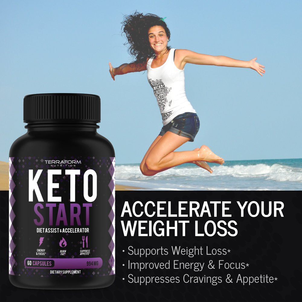 Keto Start - Start, Maintain & Maximize the Keto Diet – Achieve Maximum Weight Loss during Ketosis – Keto Diet Supplement – USA Made – 1 Month