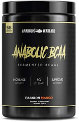 Anabolic BCAA Powder Supplement Bcaas Amino Acids to Fuel Your Workout and Support Muscle Recovery (Passion Mango - 56 Servings)