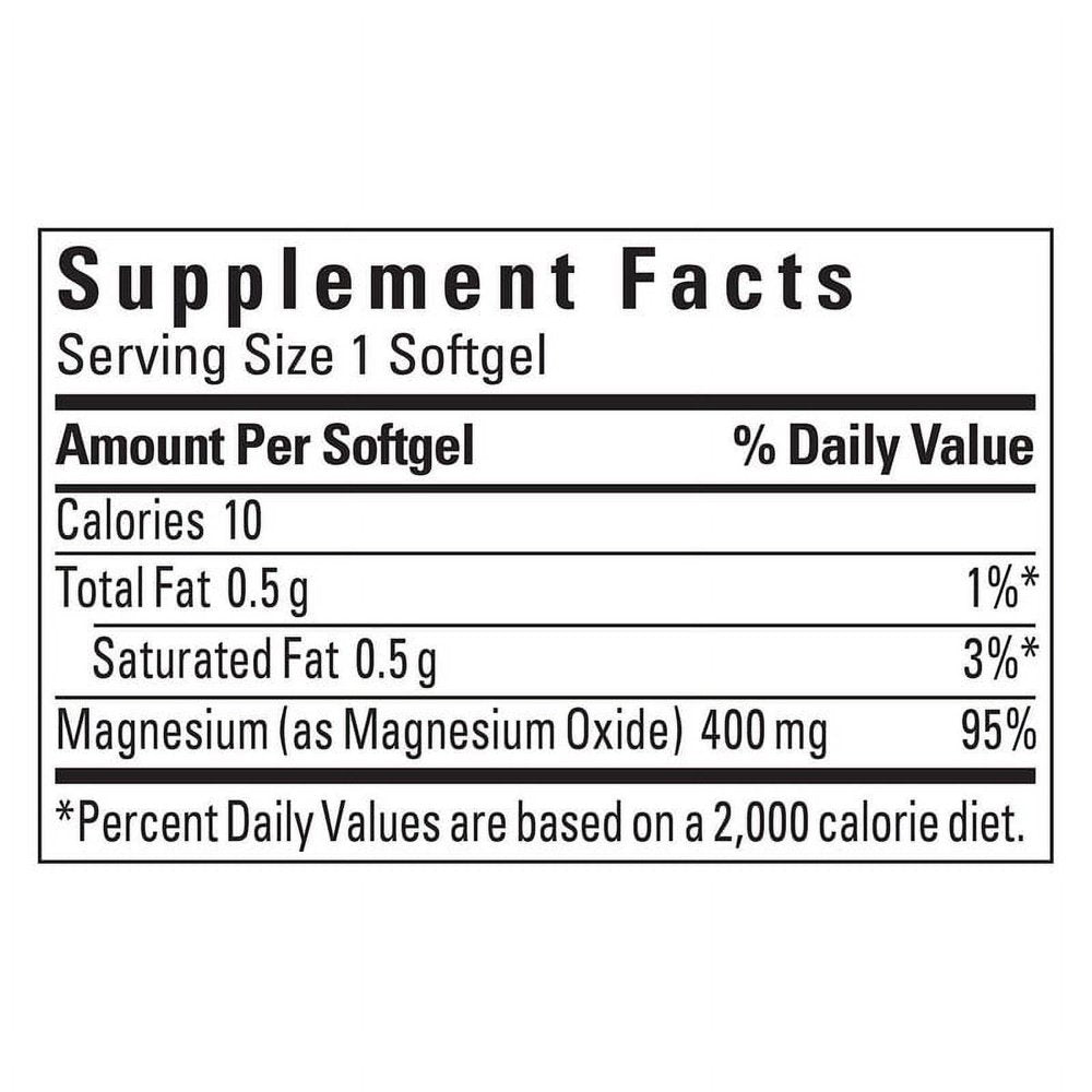 Extra-Strength Magnesium 400 Mg - 180 Softgels