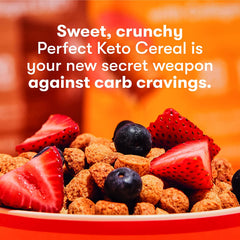 Keto Cereal | Low Net Carb, Zero Sugar, Grain Free, Keto Protein Cereal | Keto Snacks & Protein Snacks | Keto Friendly Foods | Great Keto Breakfast - (Cinnamon)