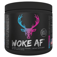 Woke AF Pre-Workout Powder, Increased Energy, Miami, 333Mg Caffeine, 20 Servings