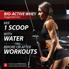 100% Bio-Active Whey Protein Powder, Concentrate, Isolate and Hydrolysate - Bio-Gro, Bio Active Peptides, and Bcaas for Recovery 25G of Protein per Serving - Vanilla Swirl (26 Servings)