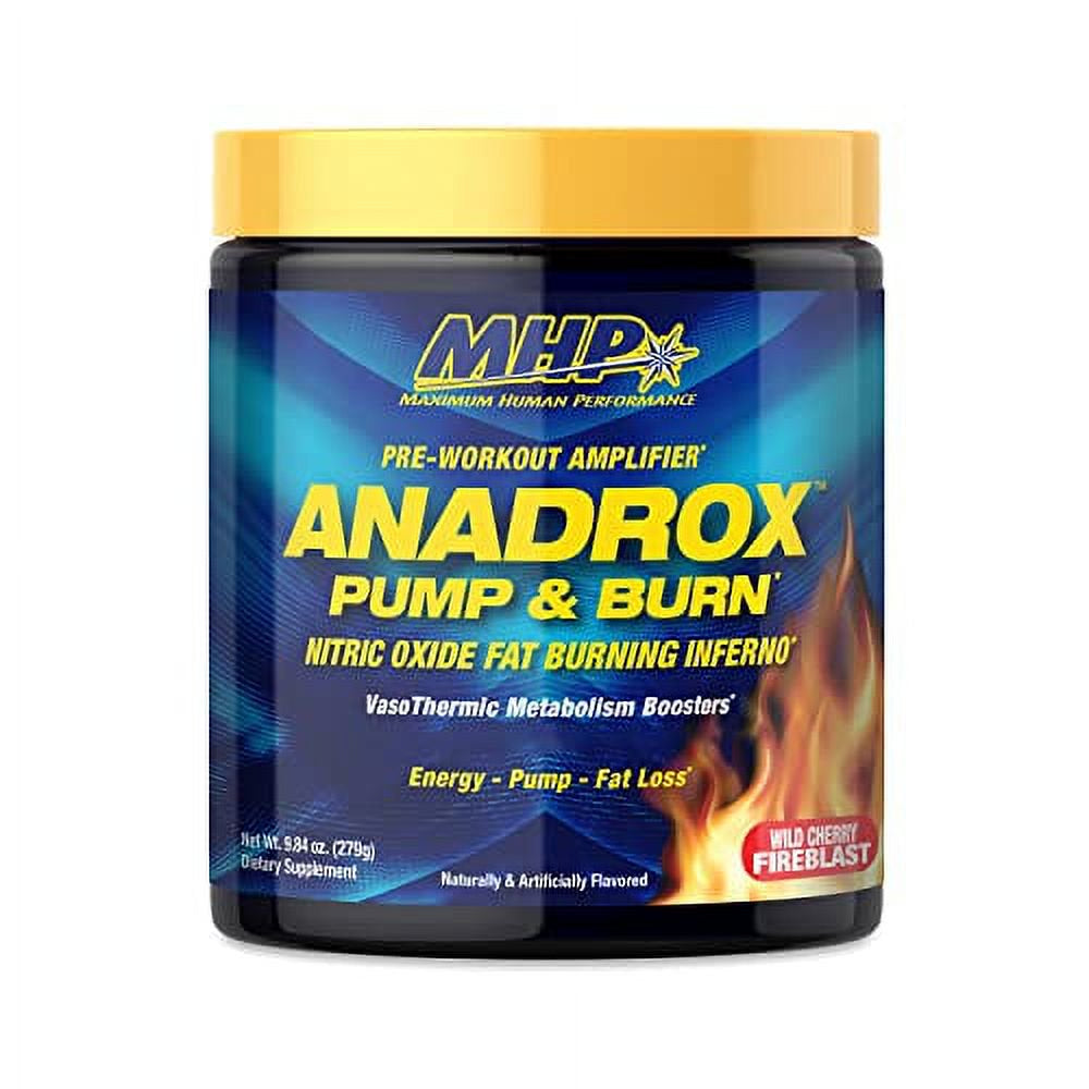 Maximum Human Performance  Anadrox Pre-Workout, Nitric Oxide, Energy, Pumps, Wild Cherry