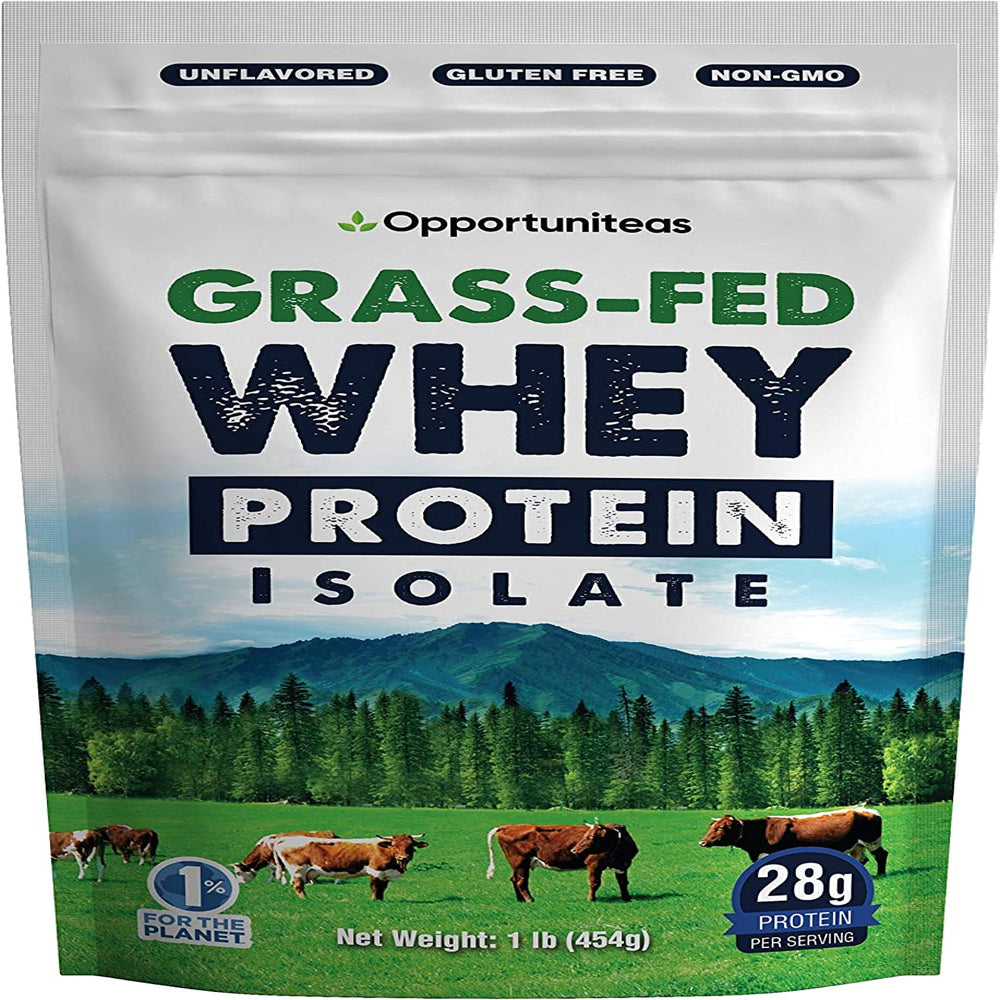 Whey Protein Powder Grass Fed Whey Isolate Unflavored Protein Mix for Shakes and Baking 1 Lb