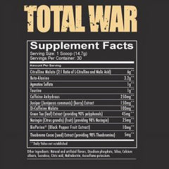 Total War Pre-Workout Powder, Blue Lemonade, 30 Servings